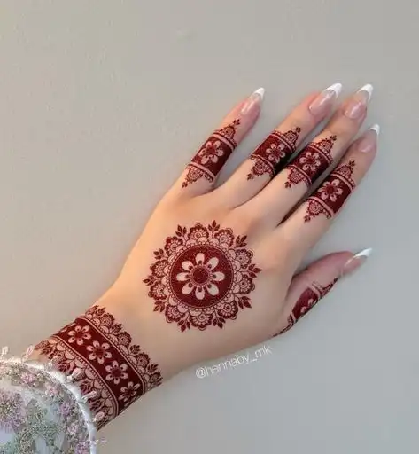 new mehndi design simple